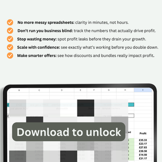 E-commerce Finance and KPI Spreadsheets